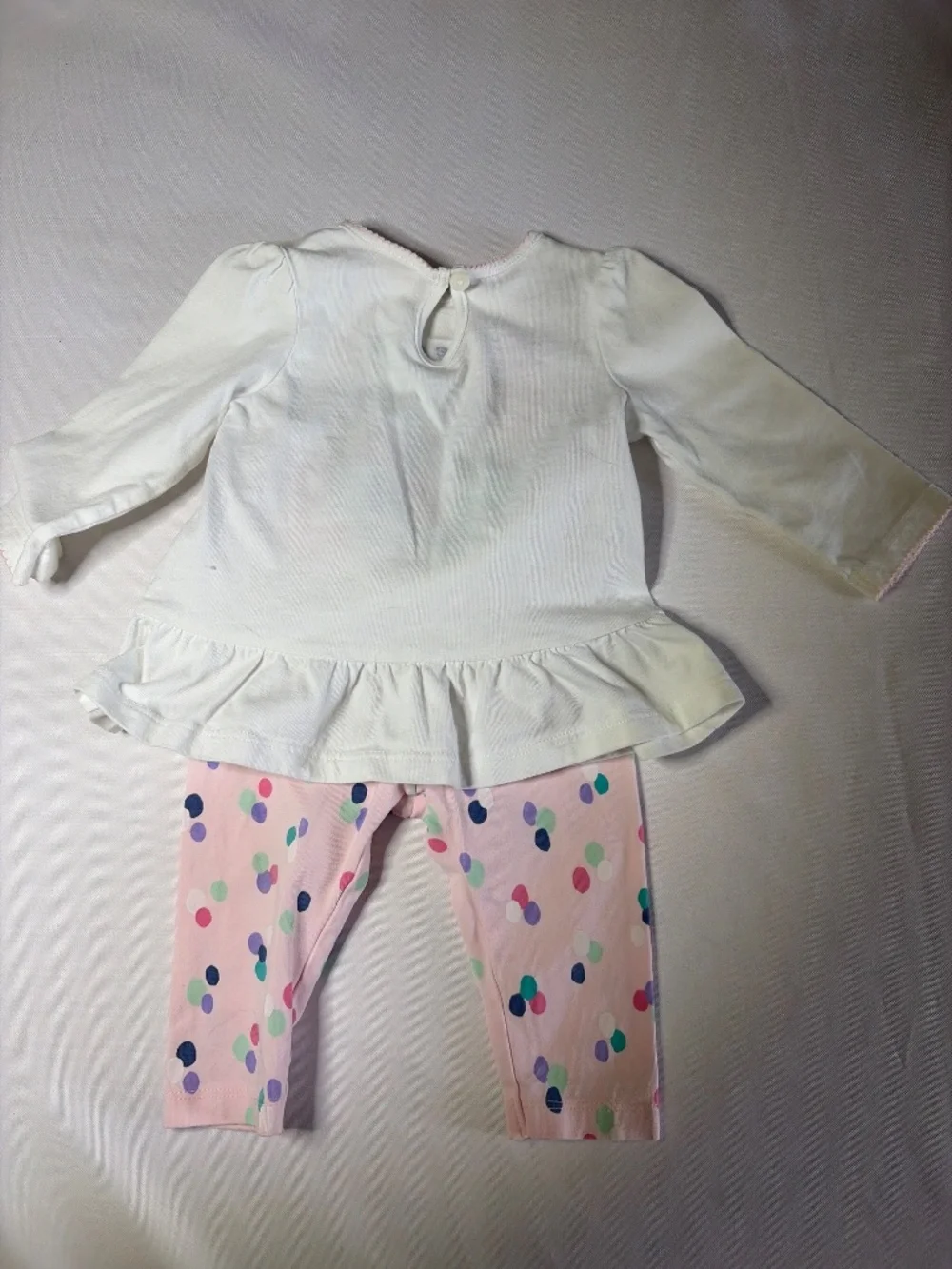 Gymboree, 2 piece You Make Me Happy embroidered top and pant 3-6 m